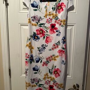 New York & Company Multicolor Floral Dress New